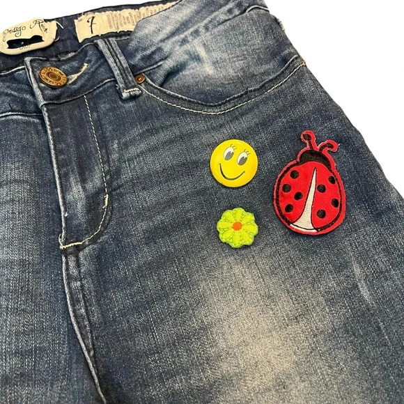 Indigo Rein Cropped Jeans Size 7 - Picture 3 of 8